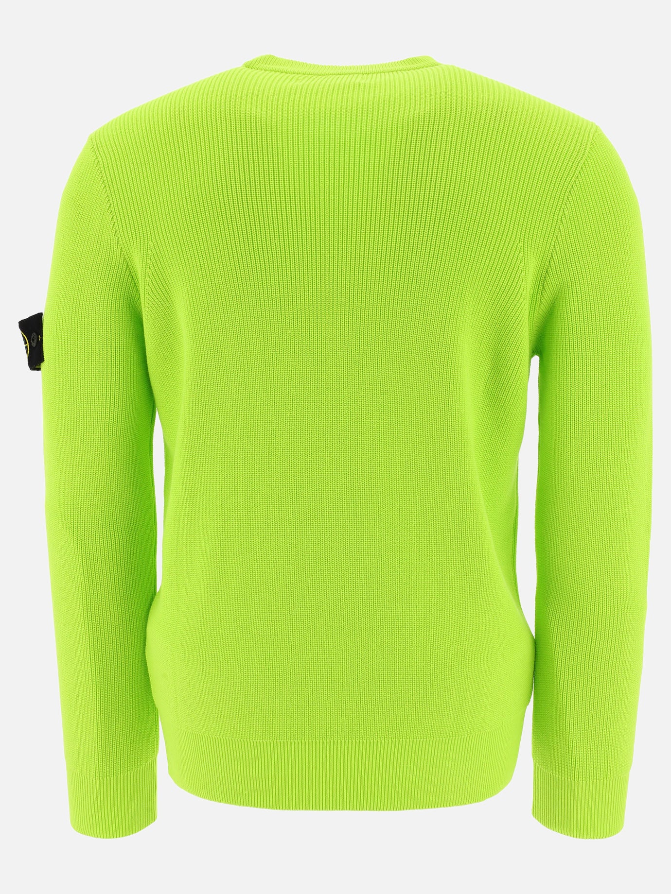 Stone Island "Compass" ribbed sweater Green