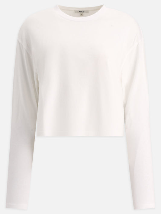 Crewneck t-shirts 100% cotton  White - Agolde Women | PLP | VIETTI Online Store 

