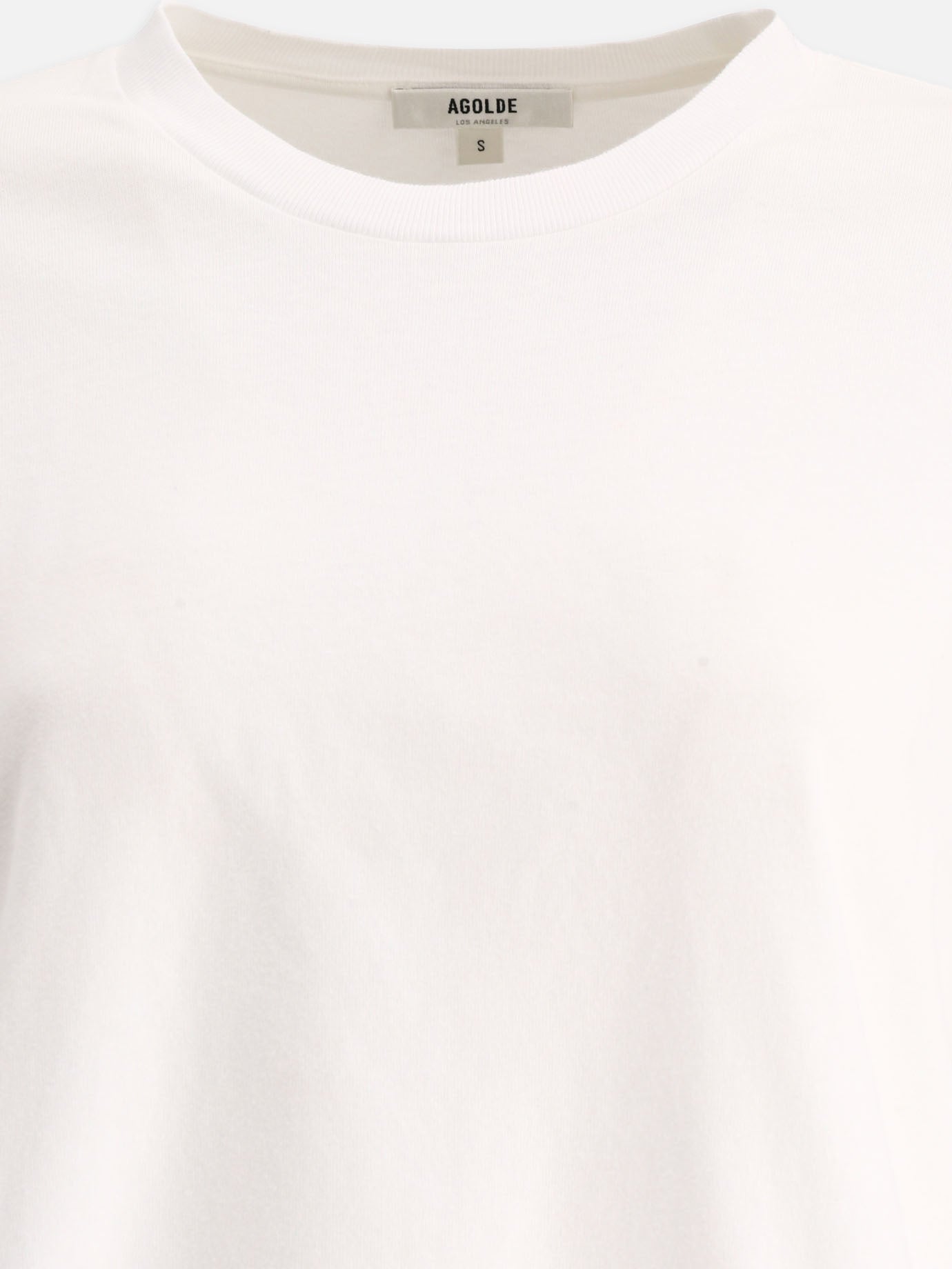 Crewneck t-shirts 100% cotton  White - Agolde Women | PDP | VIETTI Online Store | thumbnail_3