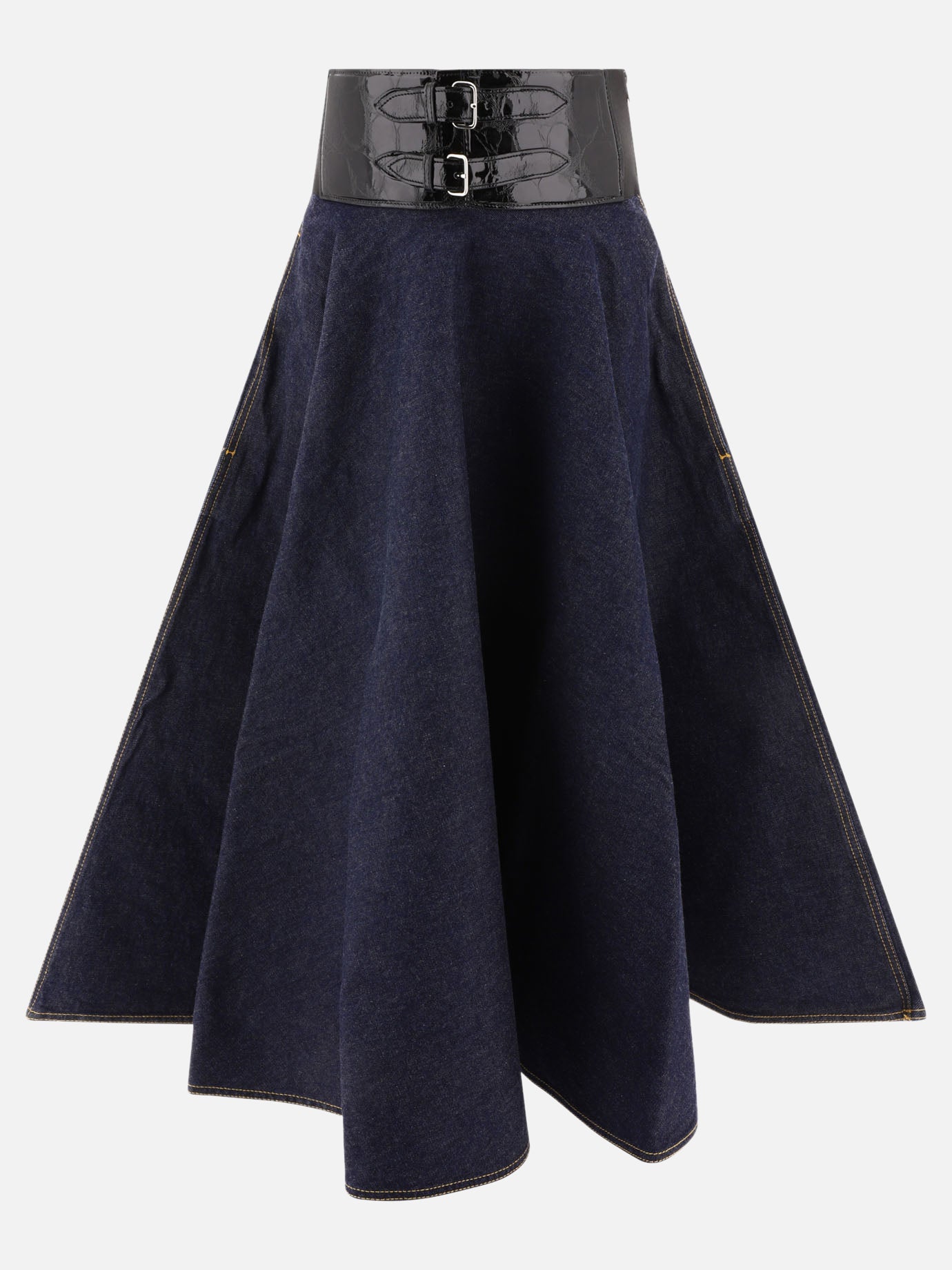 Long skirts 100% cotton  Blue - Alaïa Women | PDP | VIETTI Online Store | Zoom-Modal
