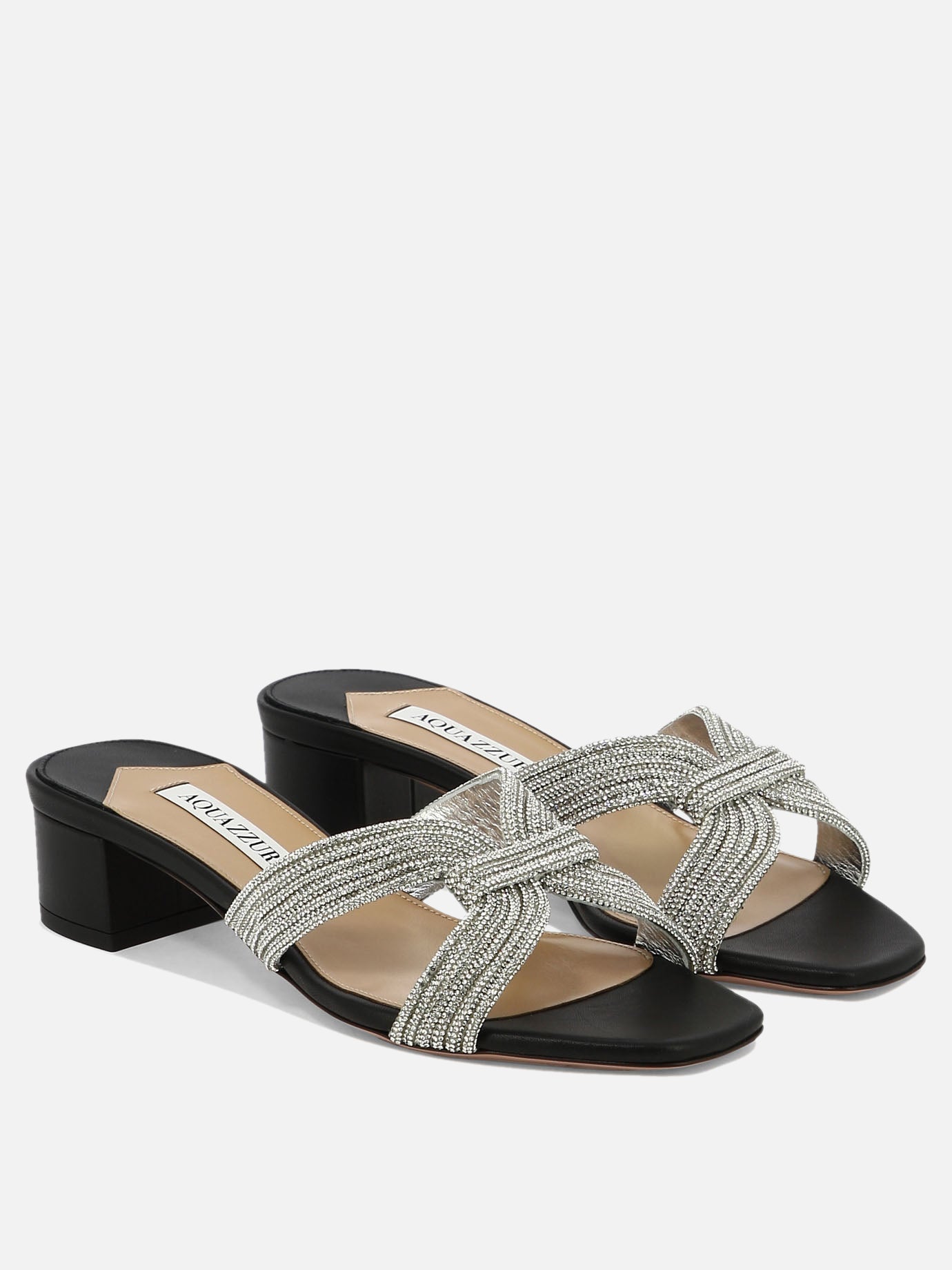 Heeled sandals 100% leather - 100% leather  Black - Aquazzura Women | PDP | VIETTI Online Store | Zoom-Modal_2

