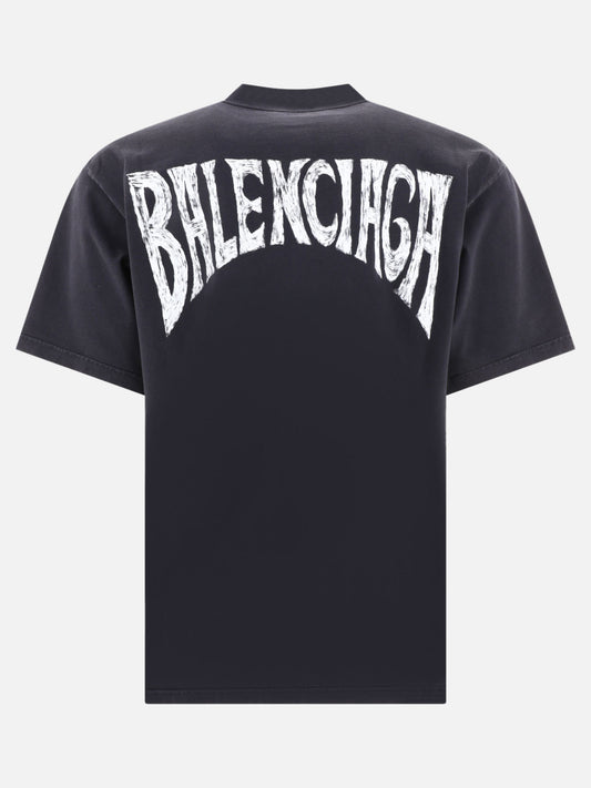 Mock neck t-shirts 100% cotton  Black - Balenciaga Men | PLP | VIETTI Online Store | 2
