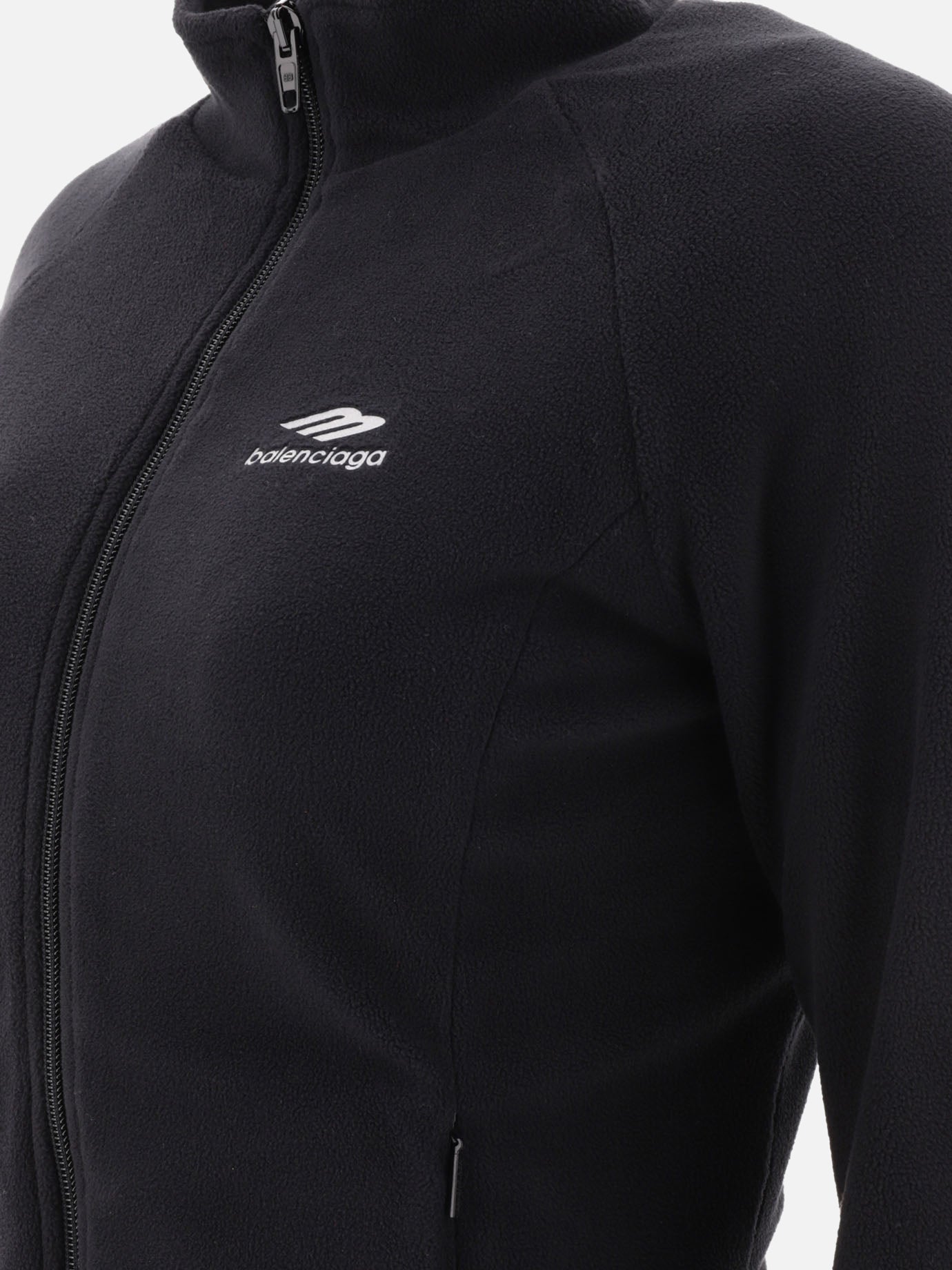 Full zip sweatshirts 100% polyester  Black - Balenciaga Women | PDP | VIETTI Online Store | Zoom-Modal_4

