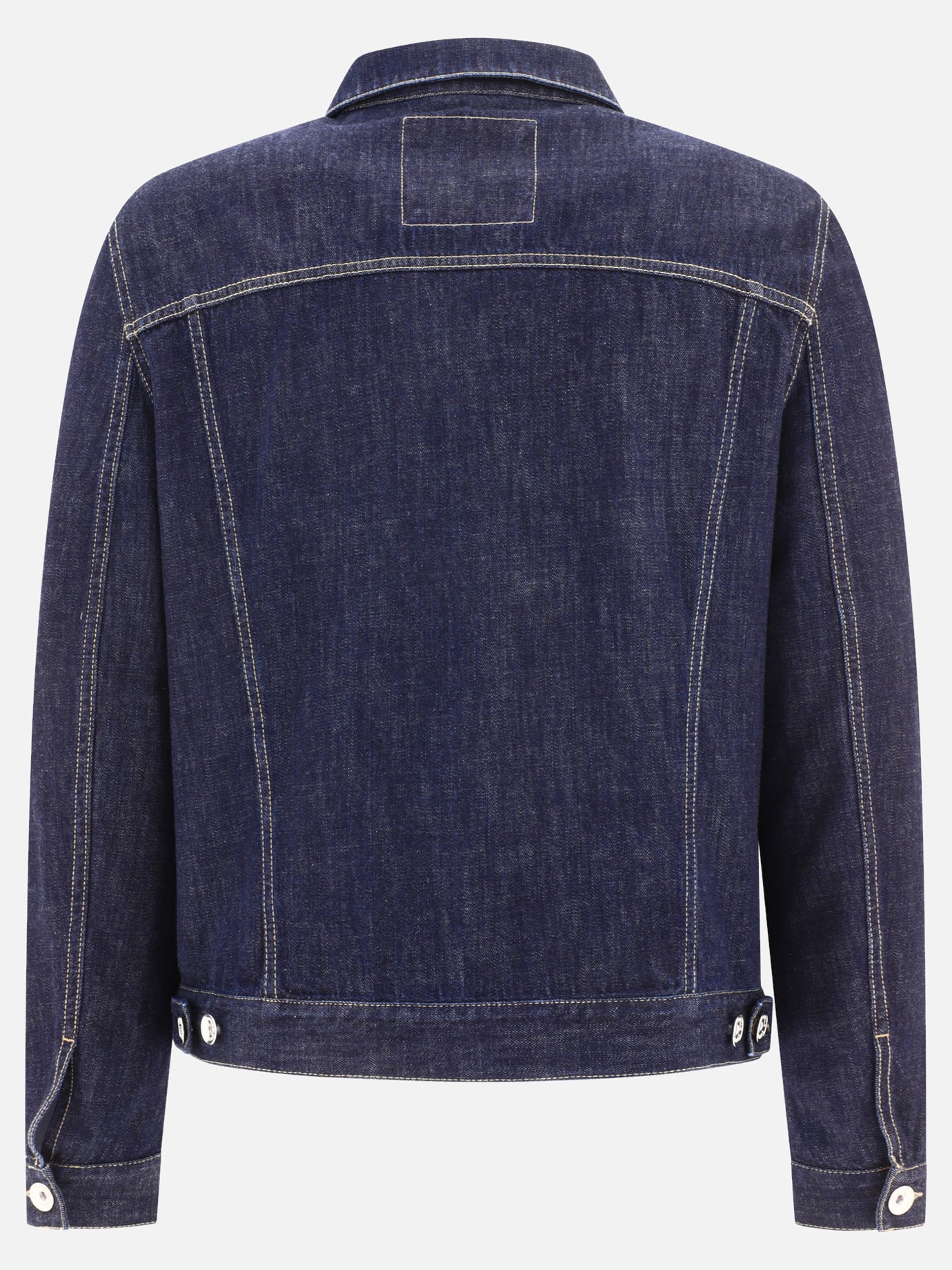 Denim jackets 100% cotton  Blue - Brunello Cucinelli Men | PDP | VIETTI Online Store | thumbnail_2