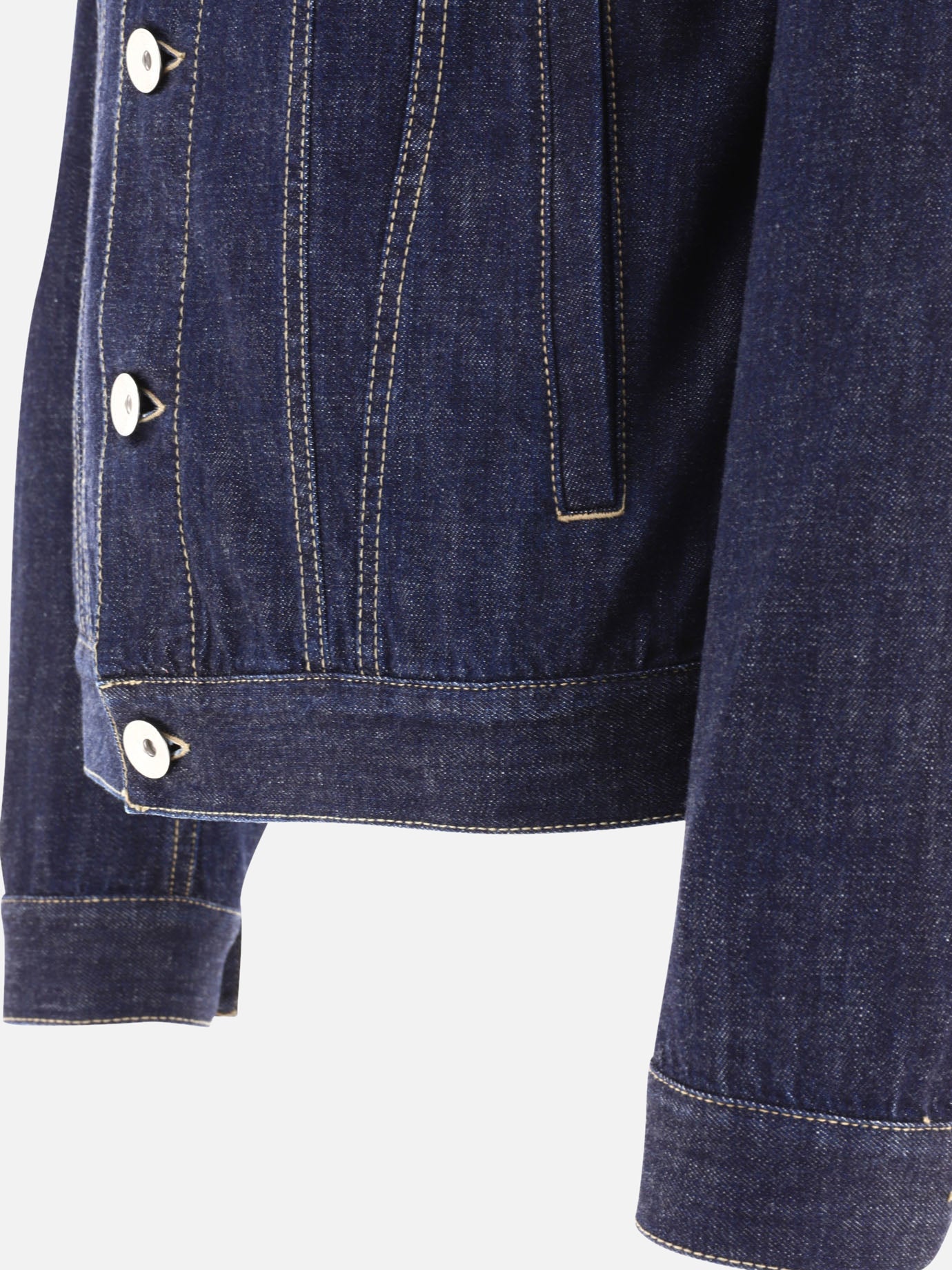 Denim jackets 100% cotton  Blue - Brunello Cucinelli Men | PDP | VIETTI Online Store | Zoom-Modal_4

