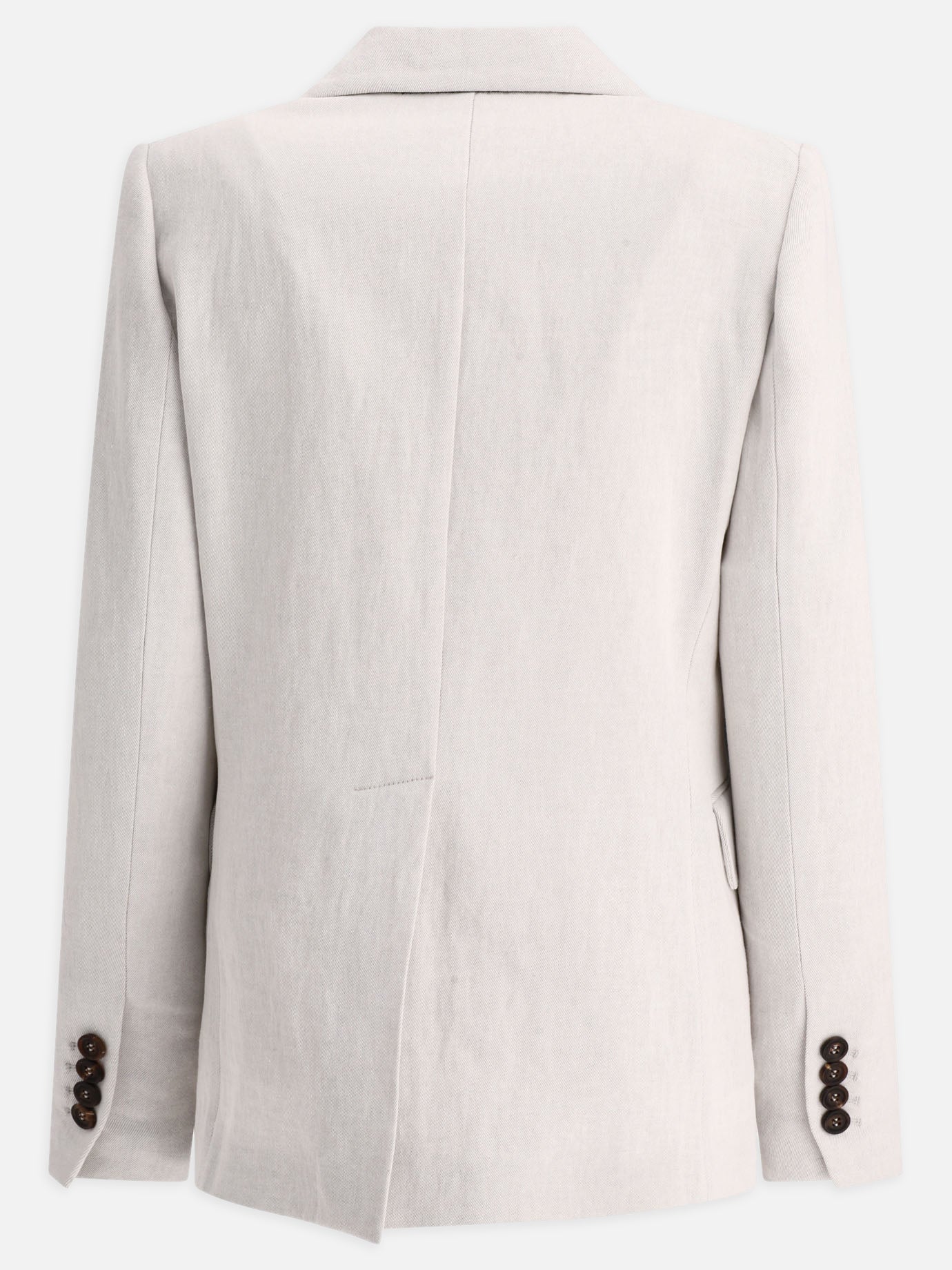 Blazers 80% cotton 20% linen  Grey - Brunello Cucinelli Women | PDP | VIETTI Online Store | thumbnail_2
