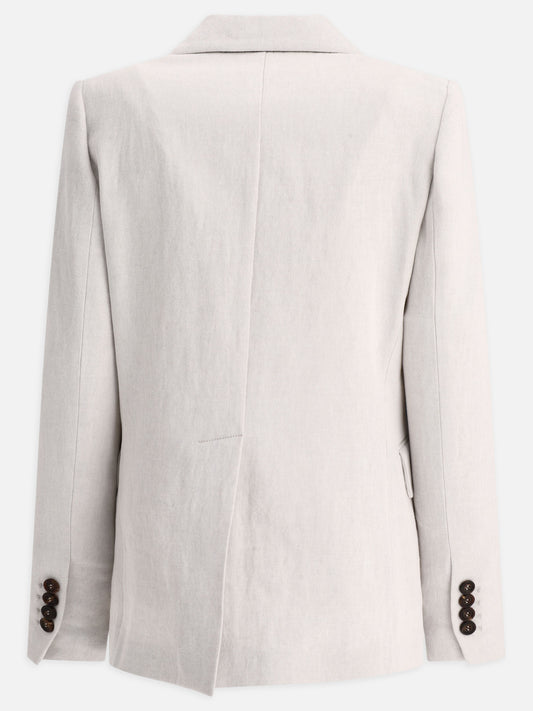 Blazers 80% cotton 20% linen  Grey - Brunello Cucinelli Women | PLP | VIETTI Online Store | 2
