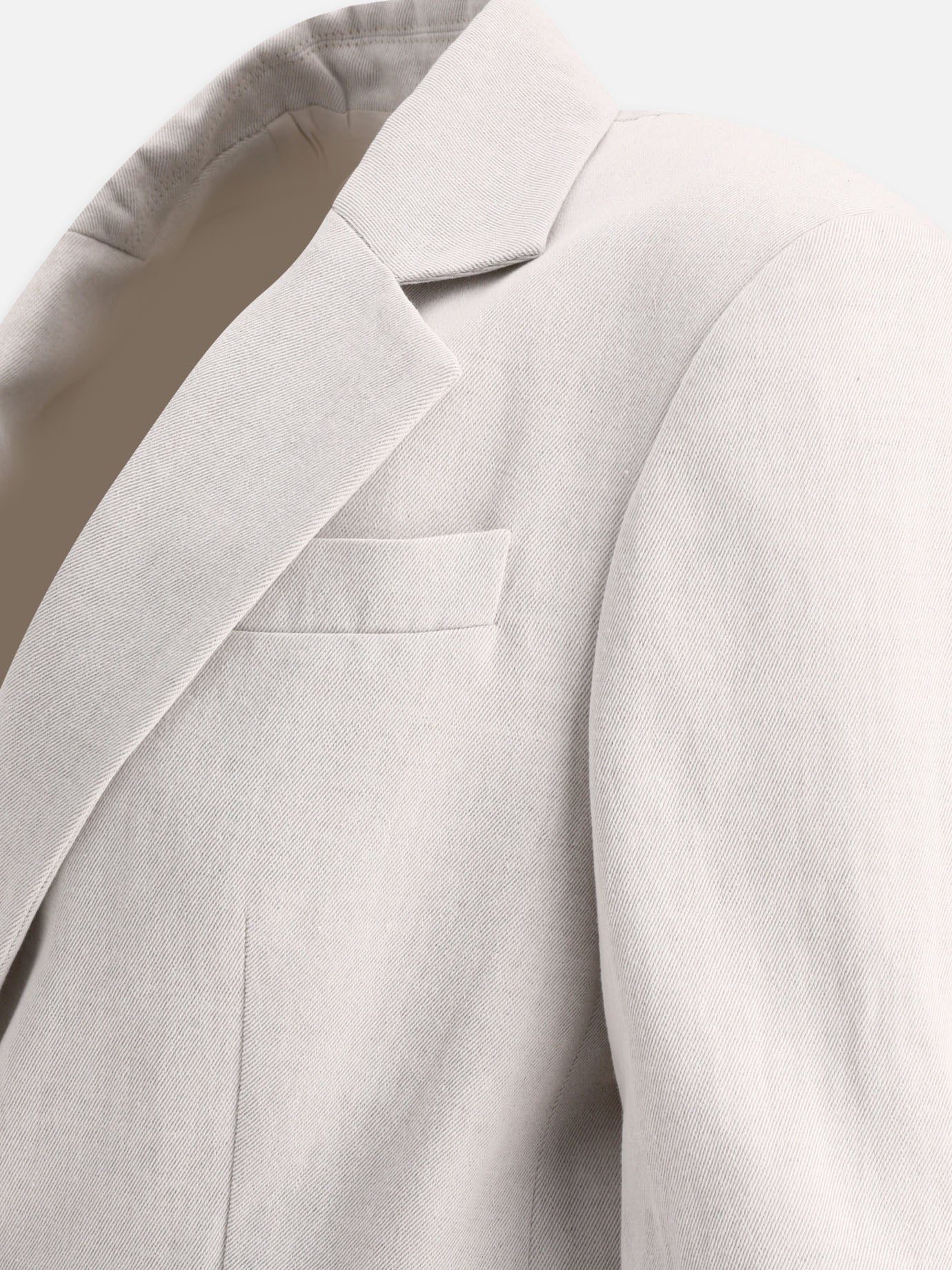 Blazers 80% cotton 20% linen  Grey - Brunello Cucinelli Women | PDP | VIETTI Online Store | thumbnail_4
