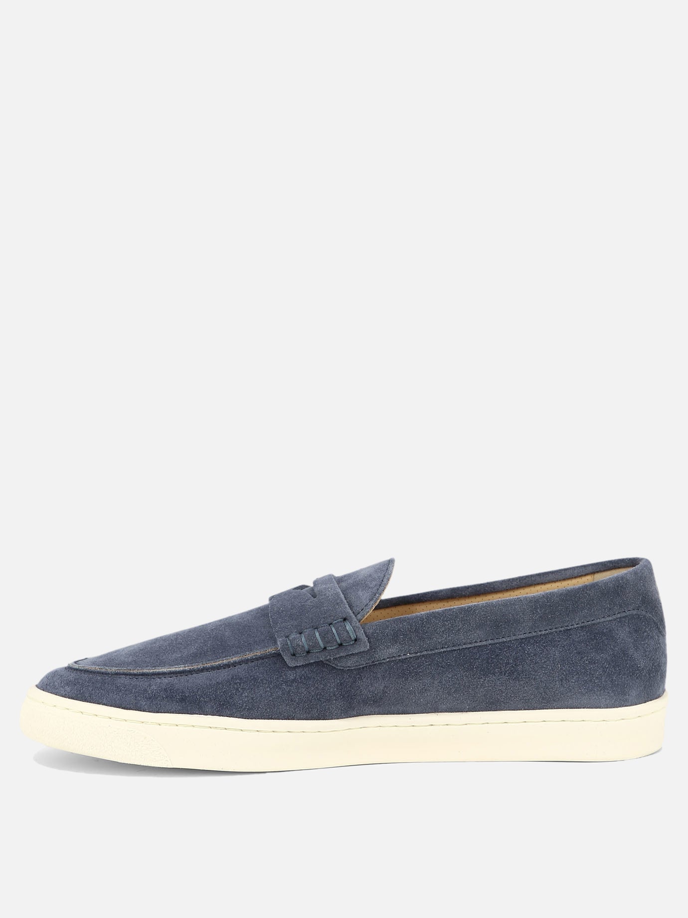 Loafers 100% suede - 100% rubber  Blue - Brunello Cucinelli Men | PDP | VIETTI Online Store | Zoom-Modal_3
