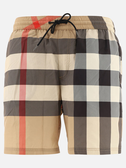 Swim shorts Check  Beige - Burberry Men | PLP | VIETTI Online Store 

