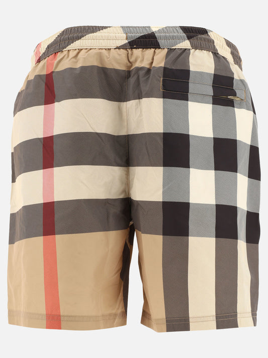 Swim shorts Check  Beige - Burberry Men | PLP | VIETTI Online Store | 2
