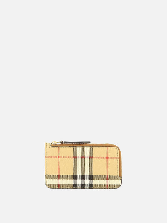 Wallets 69% polyurethane 17% polyester 14% cotton  Beige - Burberry Women | PLP | VIETTI Online Store 
