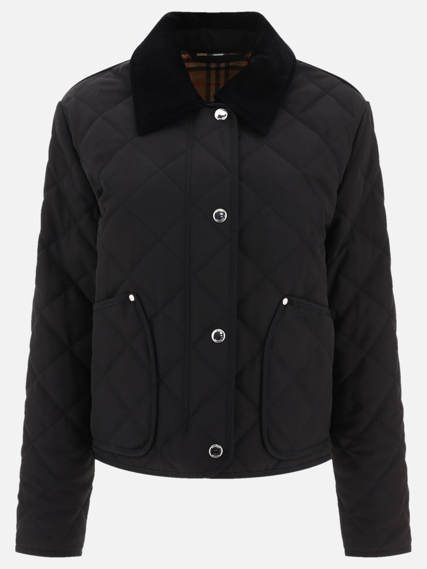 Quilted & Utility Jackets 100% polyester - Padding: polyester  Black - Burberry Women | PDP | VIETTI Online Store | thumbnail