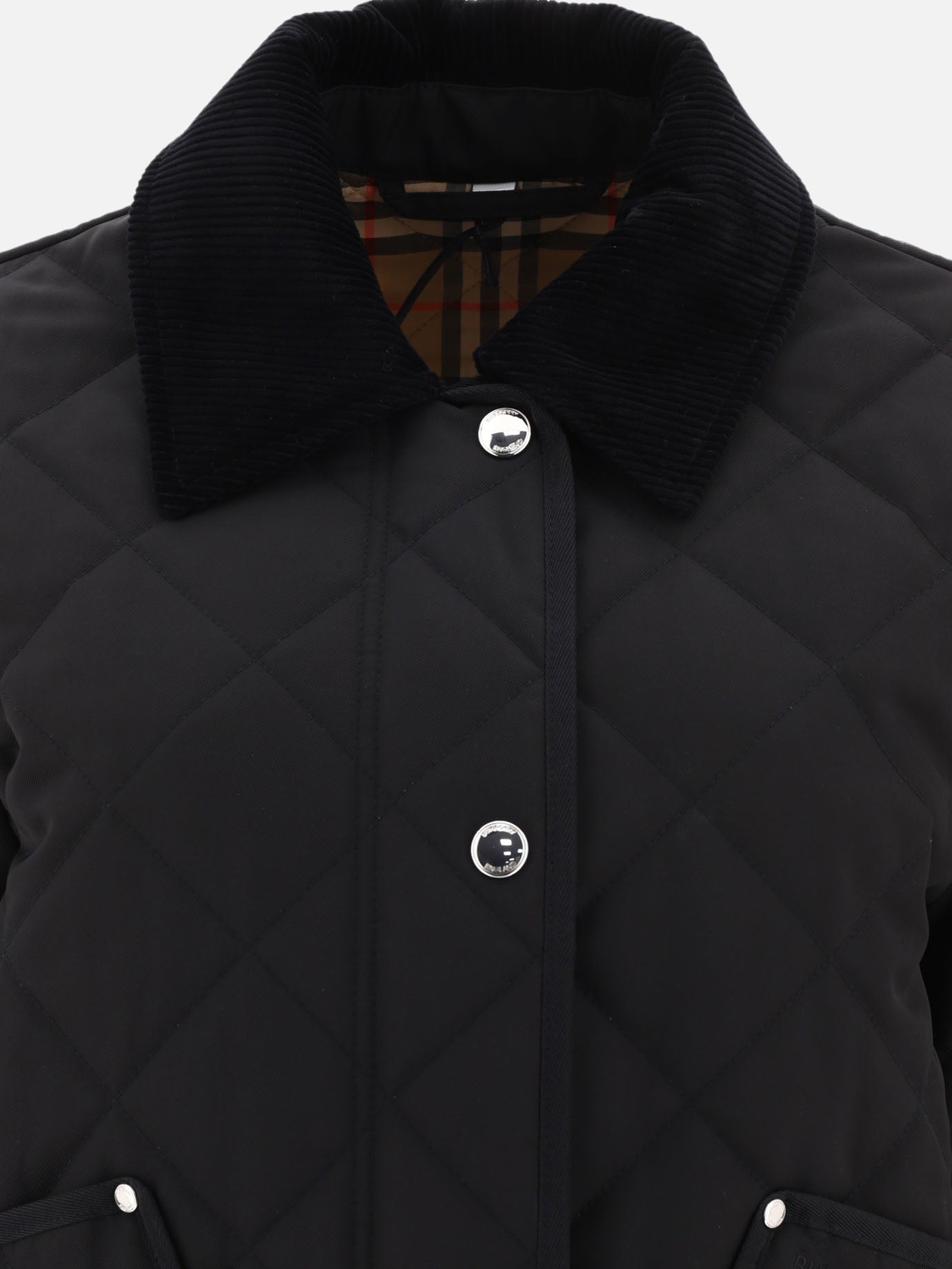 Quilted & Utility Jackets 100% polyester - Padding: polyester  Black - Burberry Women | PDP | VIETTI Online Store | thumbnail_3