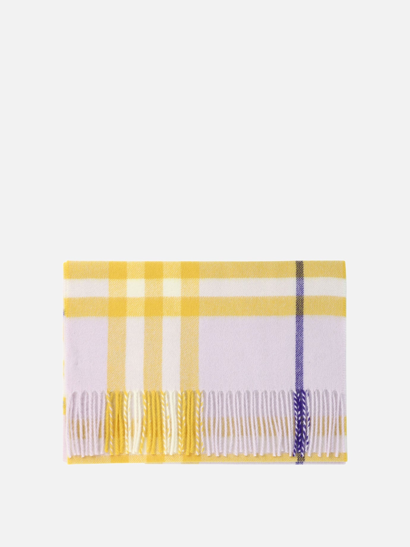 Fringed scarves 100% cashmere  Pink - Burberry Women | PDP | VIETTI Online Store | thumbnail