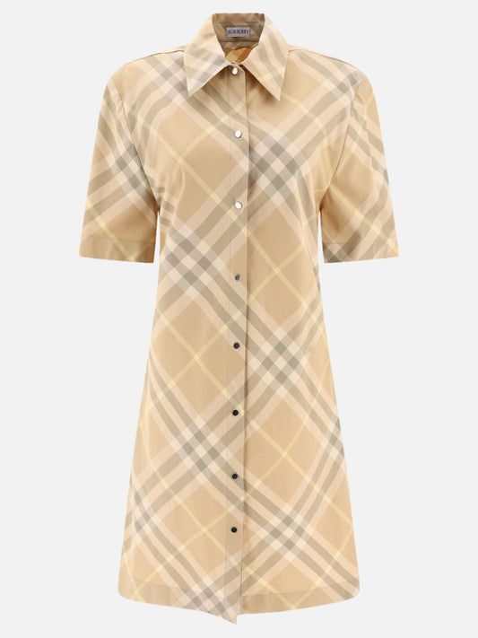 Mini dresses 100% cotton  Beige - Burberry Women | PLP | VIETTI Online Store 
