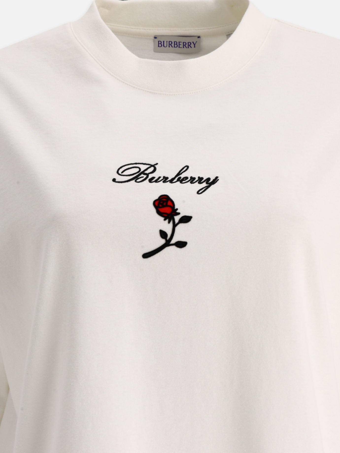Crewneck t-shirts 100% cotton  White - Burberry Women | PDP | VIETTI Online Store | thumbnail_3