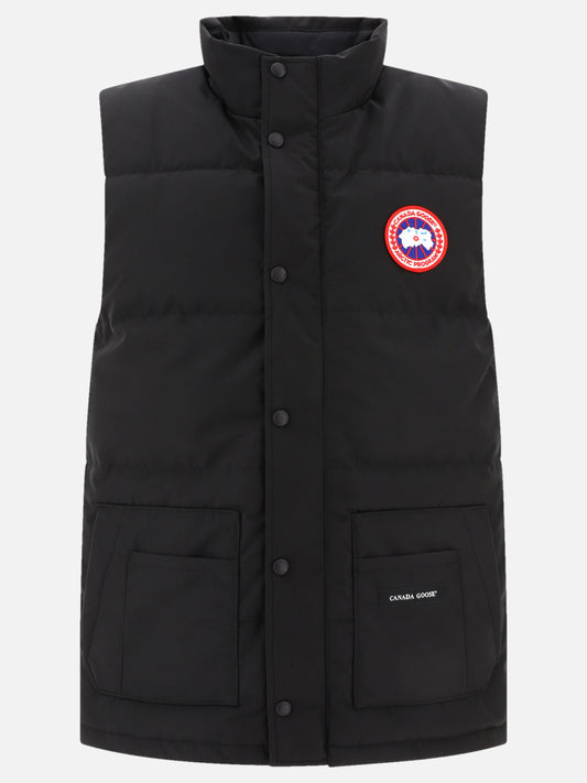 Vest jackets 84% polyester 16% cotton - Padding: down and feathers  Black - Canada Goose Men | PLP | VIETTI Online Store 
