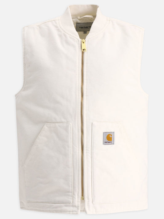 Vest jackets 100% organic cotton  White - Carhartt WIP Men | PLP | VIETTI Online Store 
