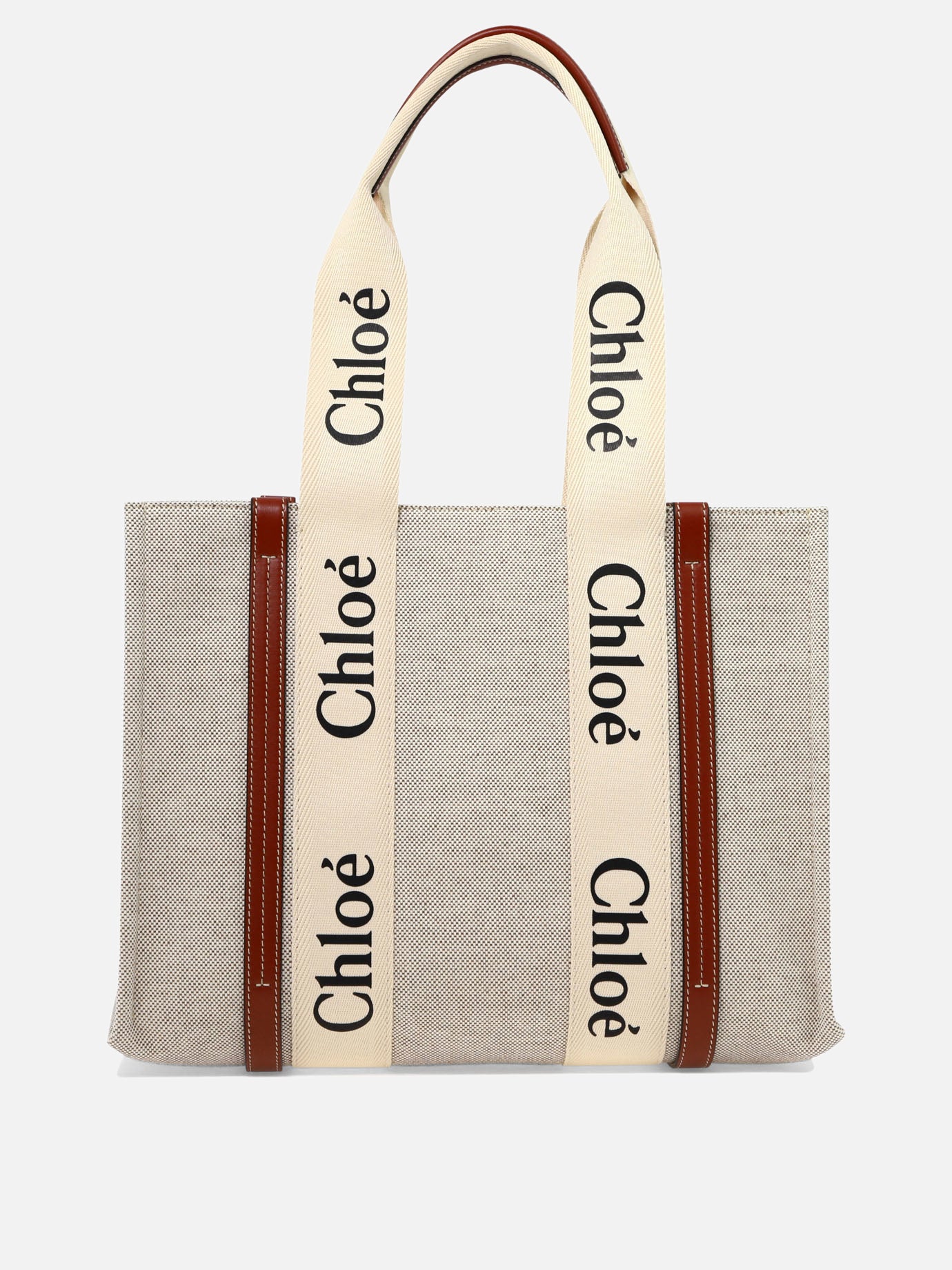 Medium bags 100% linen  Beige - Chloé Women | PDP | VIETTI Online Store | thumbnail_3
