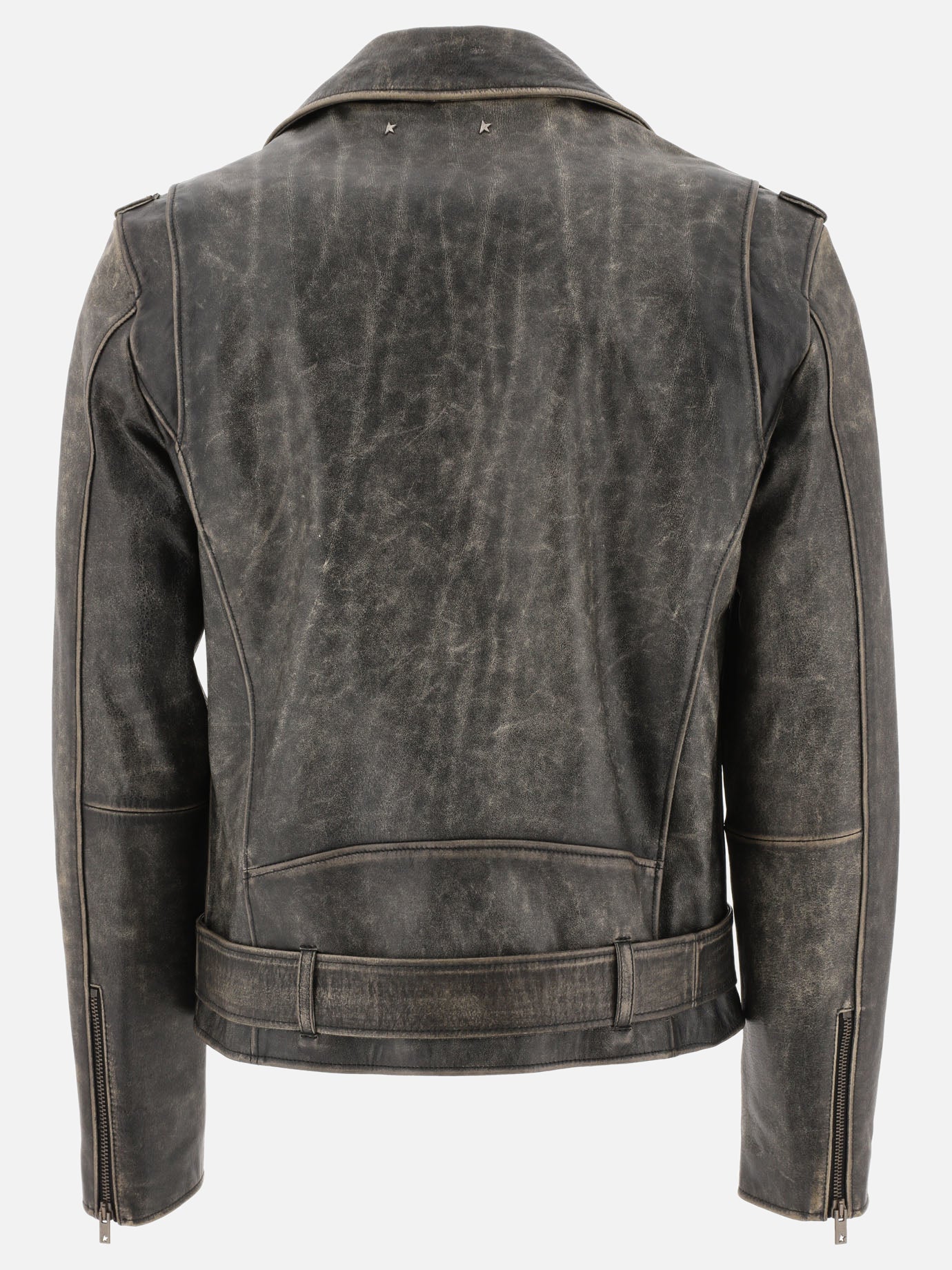 Leather jackets 100% leather  Grey - Golden Goose Men | PDP | VIETTI Online Store | thumbnail_2