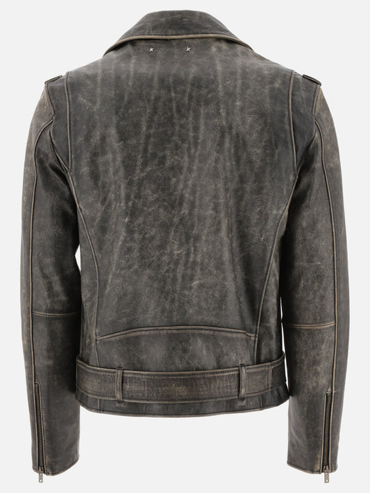 Leather jackets 100% leather  Grey - Golden Goose Men | PLP | VIETTI Online Store | 2
