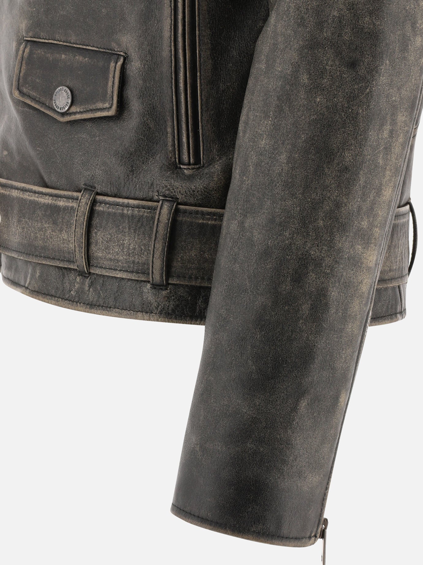 Leather jackets 100% leather  Grey - Golden Goose Men | PDP | VIETTI Online Store | thumbnail_4