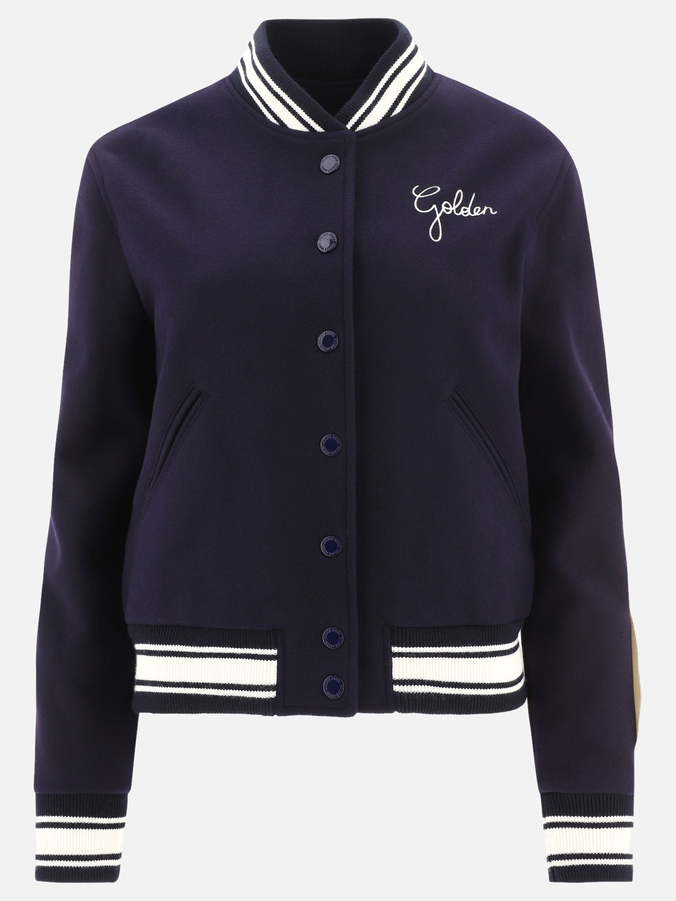 Bomber jackets 72% wool 28% polyamide  Blue - Golden Goose Women | PDP | VIETTI Online Store | Zoom-Modal
