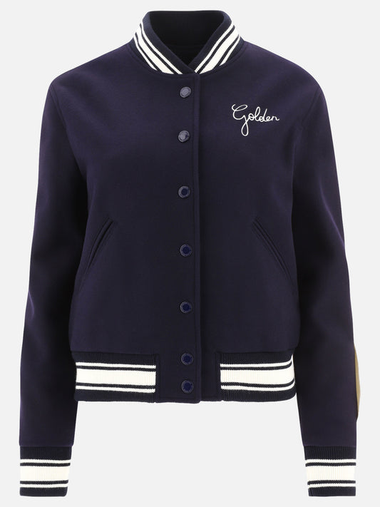 Bomber jackets 72% wool 28% polyamide  Blue - Golden Goose Women | PLP | VIETTI Online Store 
