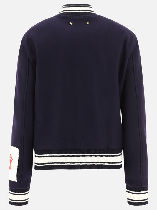 Bomber jackets 72% wool 28% polyamide  Blue - Golden Goose Women | PLP | VIETTI Online Store | 2

