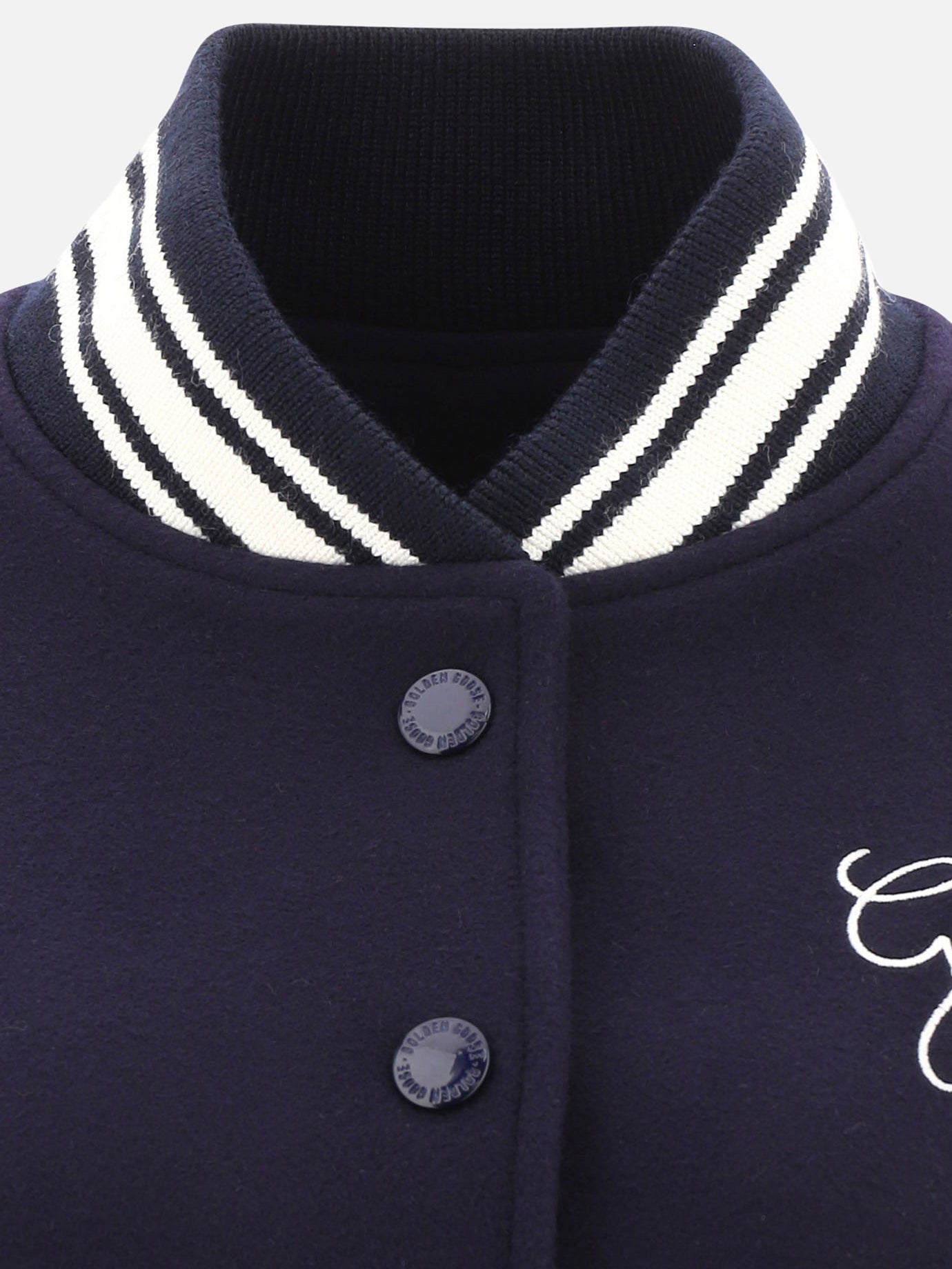 Bomber jackets 72% wool 28% polyamide  Blue - Golden Goose Women | PDP | VIETTI Online Store | Zoom-Modal_4
