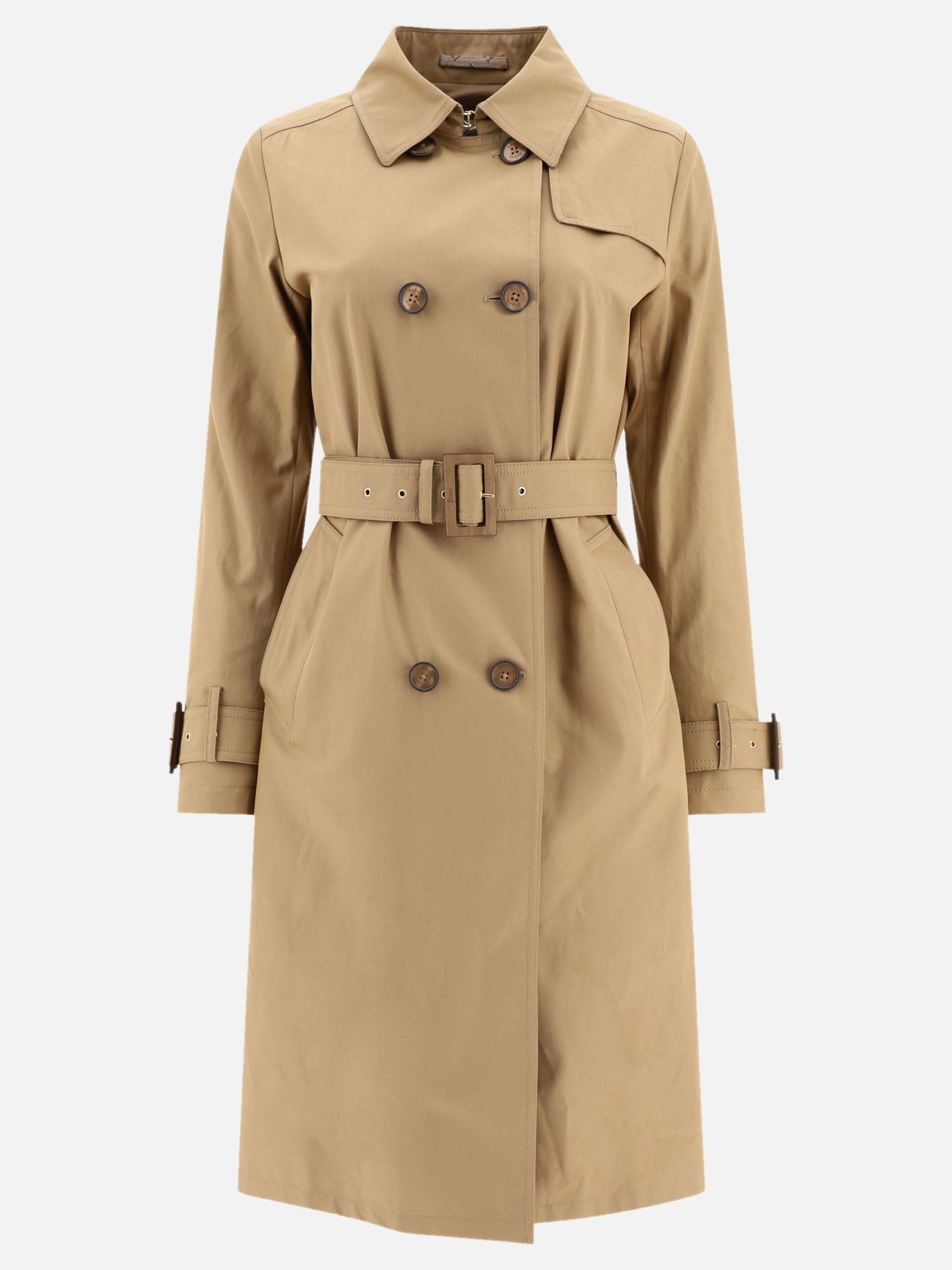 Raincoats & Trench coats 100% cotton  Beige - Herno Women | PDP | VIETTI Online Store | Zoom-Modal
