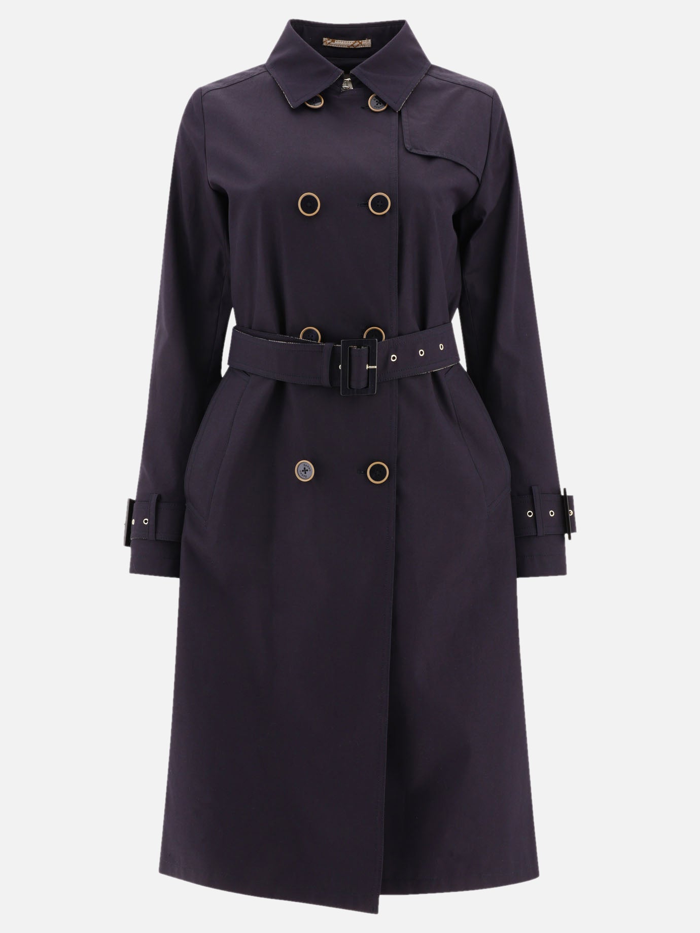 Raincoats & Trench coats 100% cotton  Blue - Herno Women | PDP | VIETTI Online Store | thumbnail