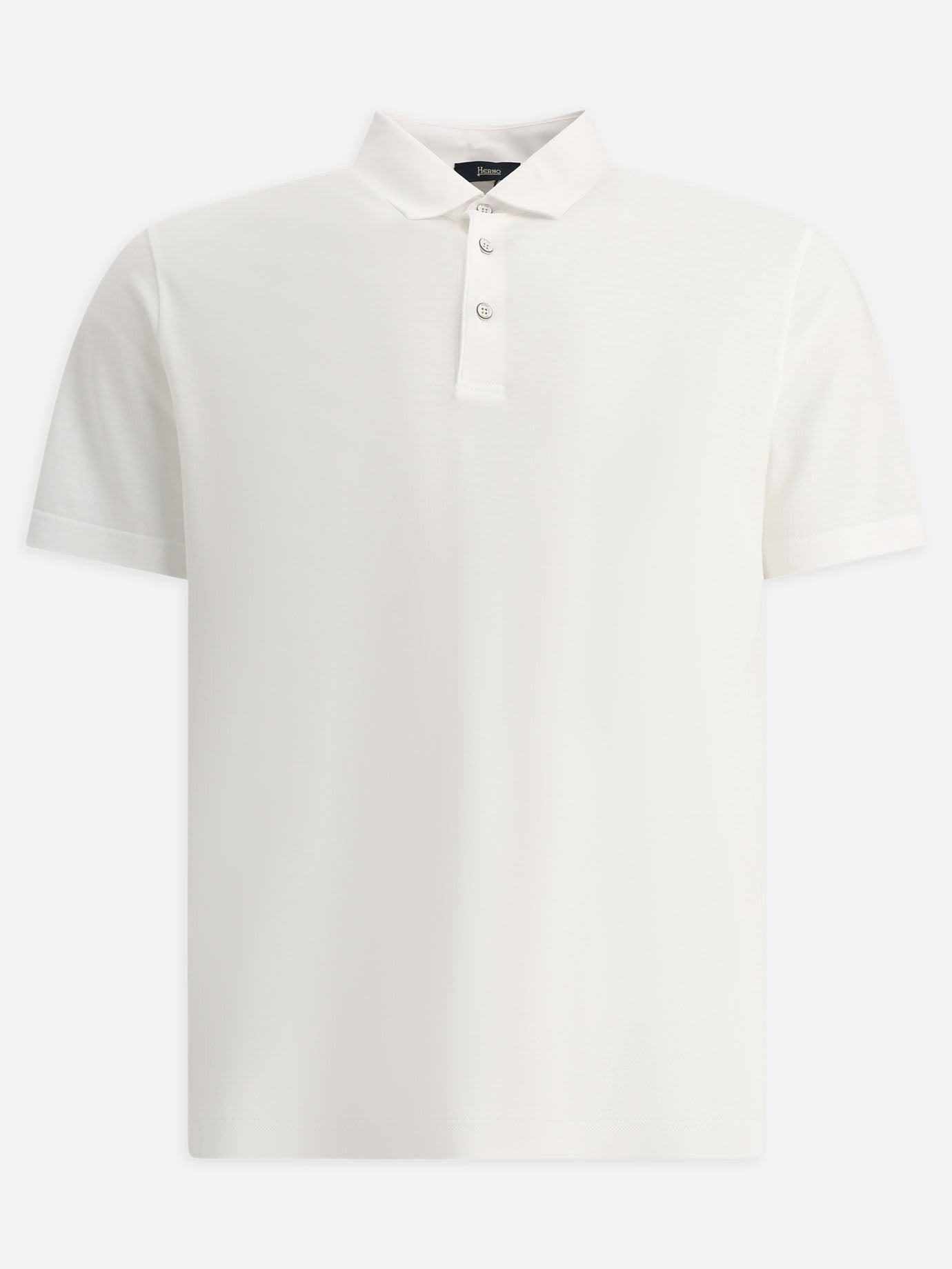 Polo shirts with buttons 100% cotton  White - Herno Men | PDP | VIETTI Online Store | Zoom-Modal
