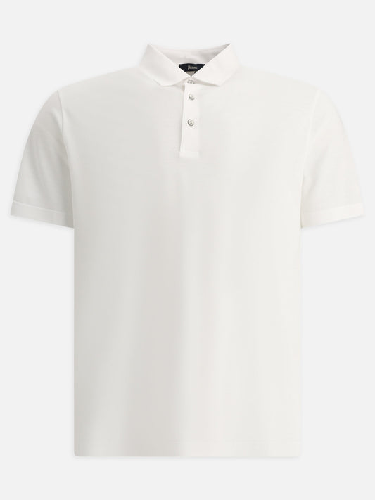 Polo shirts with buttons 100% cotton  White - Herno Men | PLP | VIETTI Online Store 
