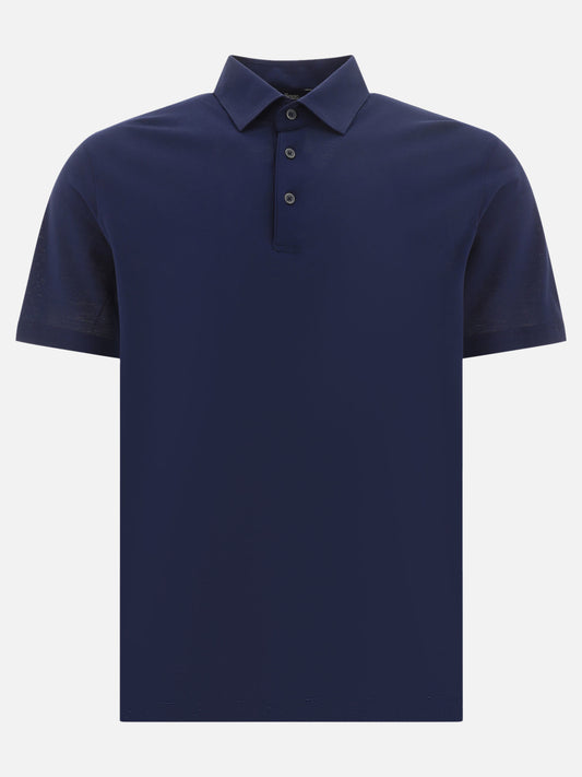 Polo shirts with buttons 100% cotton  Blue - Herno Men | PLP | VIETTI Online Store 
