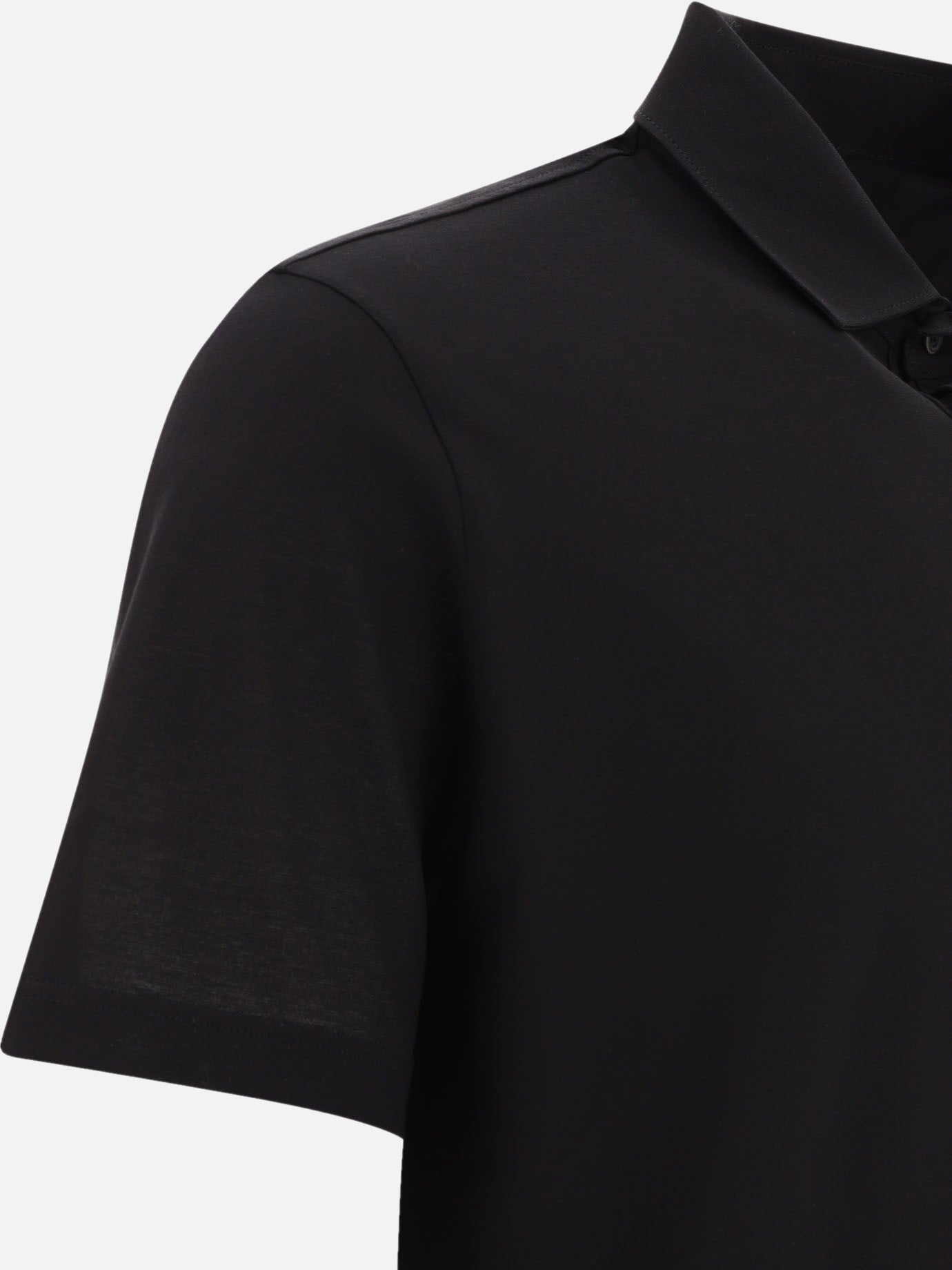 Polo shirts with buttons 100% cotton  Black - Herno Men | PDP | VIETTI Online Store | Zoom-Modal_4
