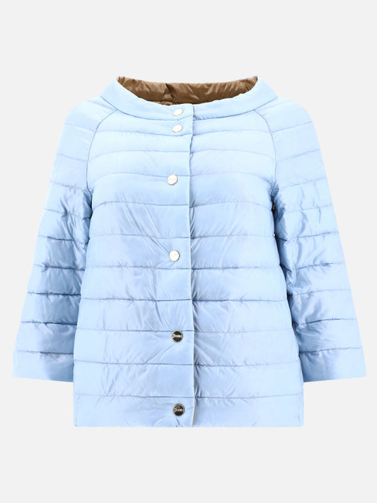 Down jackets Solid colour  Light blue - Herno Women | PLP | VIETTI Online Store 
