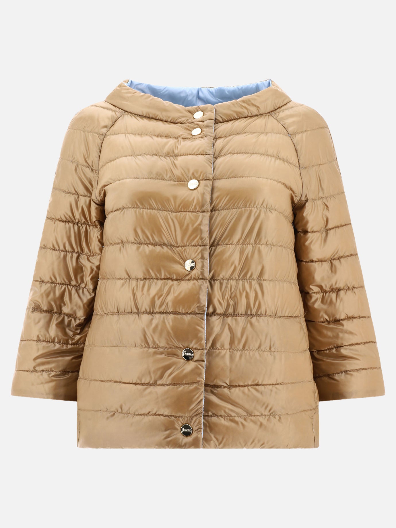 Down jackets Solid colour  Light blue - Herno Women | PDP | VIETTI Online Store | Zoom-Modal_2
