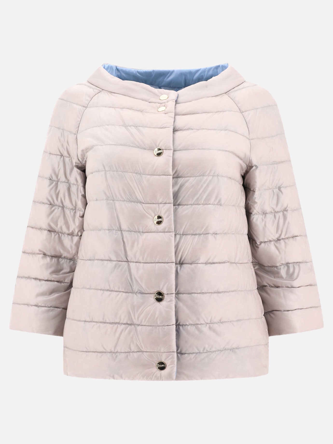 Down jackets Solid colour  Grey - Herno Women | PDP | VIETTI Online Store | Zoom-Modal
