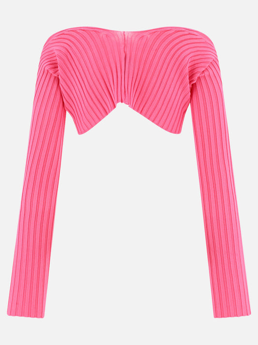 Cardigans 213KN108  Fuchsia - Jacquemus Women | PLP | VIETTI Online Store | 2
