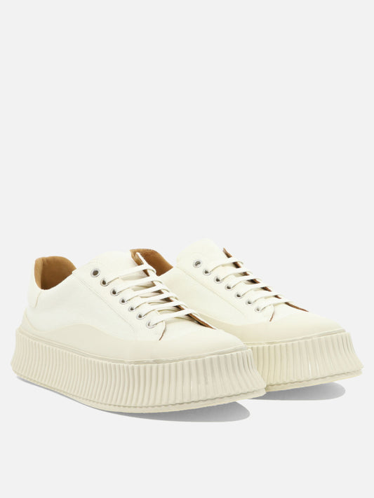 Low top sneakers 80% cotton 20% rubber - 100% rubber  White - Jil Sander Men | PLP | VIETTI Online Store | 2
