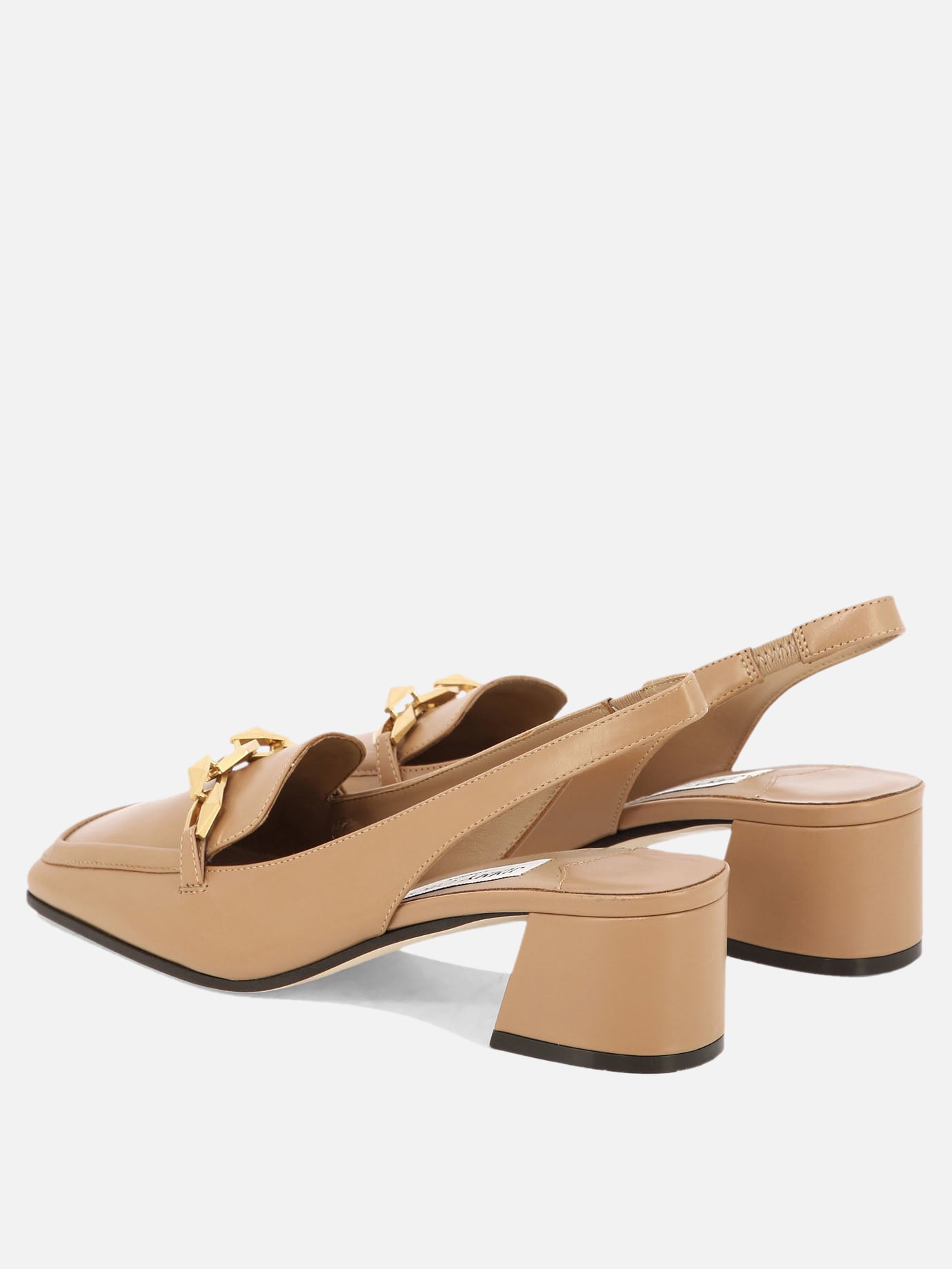 Slingbacks 100% leather - 20% leather - 80% rubber  Beige - Jimmy Choo Women | PDP | VIETTI Online Store | thumbnail_4
