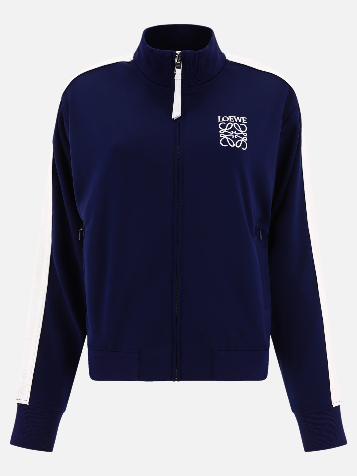Quilted & Utility Jackets 73% polyester 15% polyamide 5% leather 1% elastan  Blue - Loewe Women | PDP | VIETTI Online Store | Zoom-Modal
