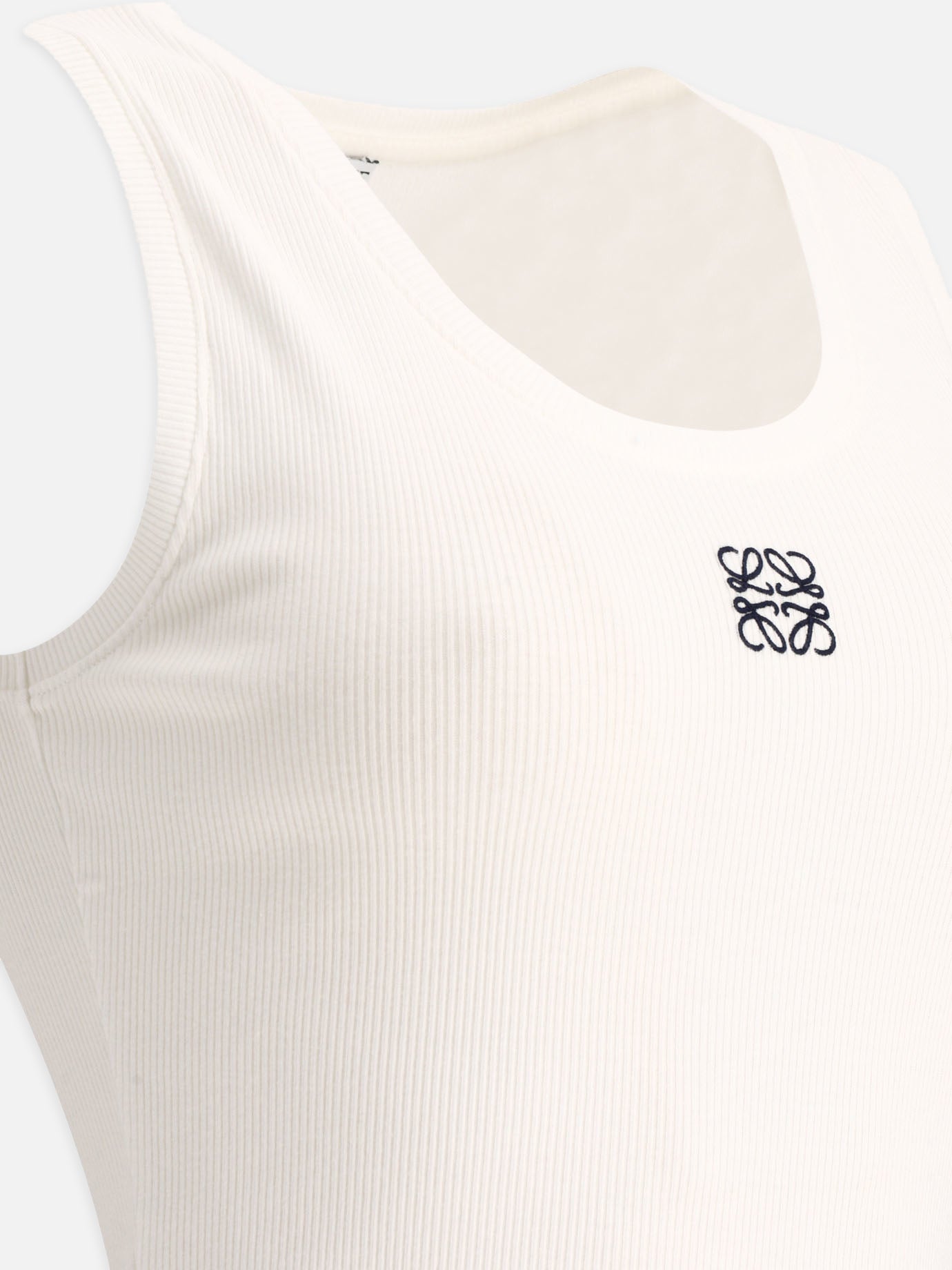 Tank tops 94% cotton 3% polyester 3% elastan  White - Loewe Women | PDP | VIETTI Online Store | thumbnail_4