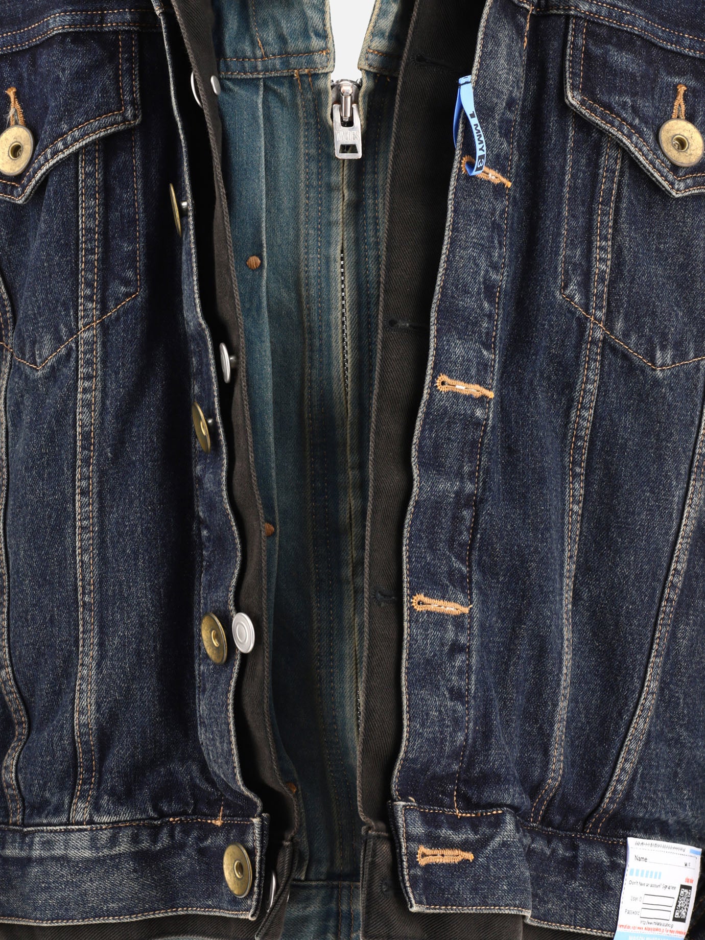 Denim jackets 100% cotton  Light blue - Maison Mihara Yasuhiro Men | PDP | VIETTI Online Store | thumbnail_3