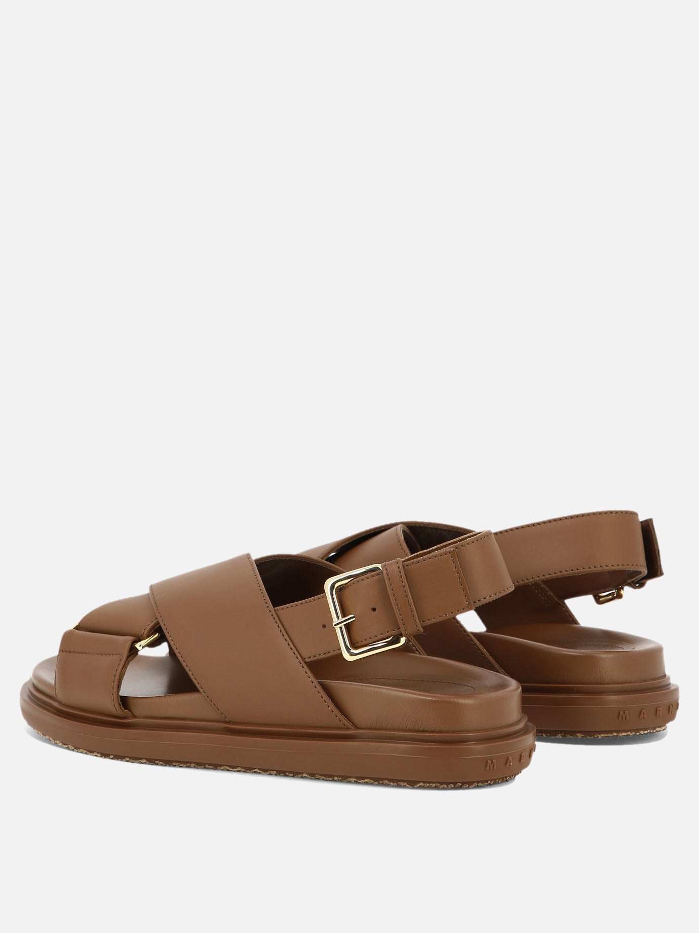 Flat sandals 100% leather - 100% rubber  Brown - Marni Women | PDP | VIETTI Online Store | Zoom-Modal_4
