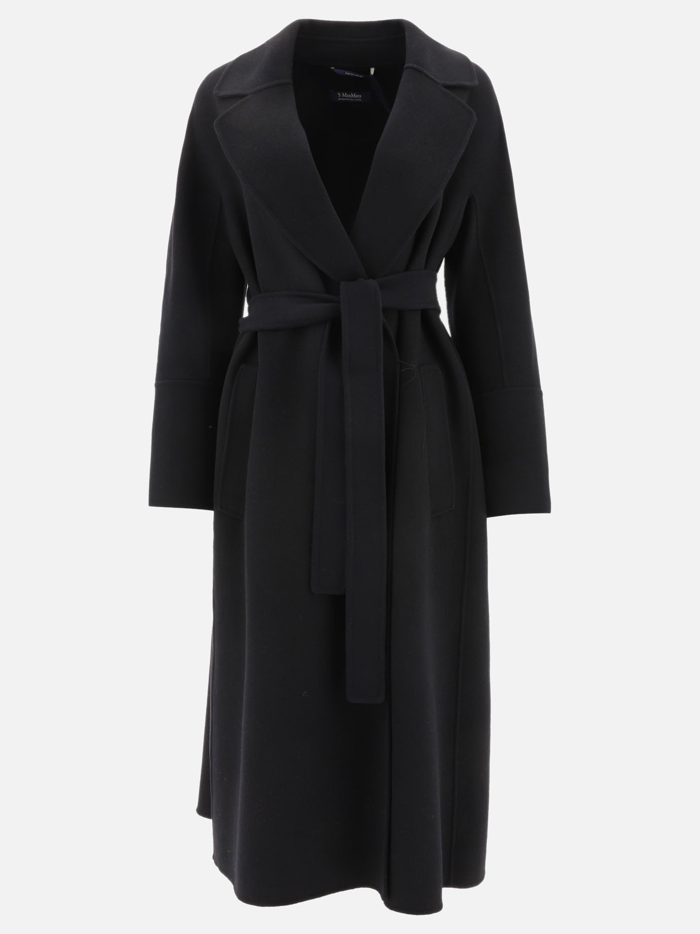 Long coats 100% virgin wool  Black - Max Mara S Women | PDP | VIETTI Online Store | thumbnail