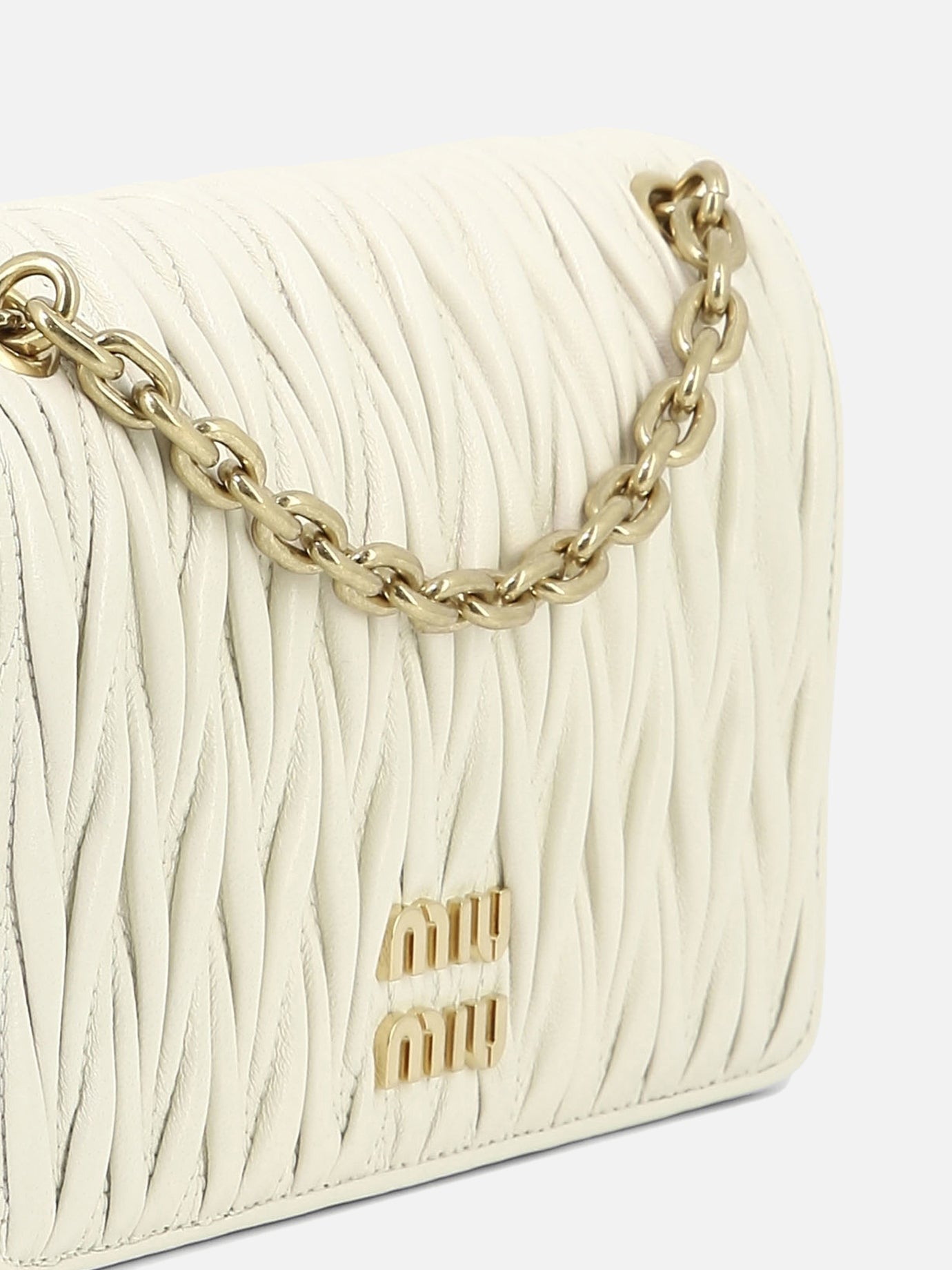 Small bags 100% lamb leather  White - Miu Miu Women | PDP | VIETTI Online Store | thumbnail_4