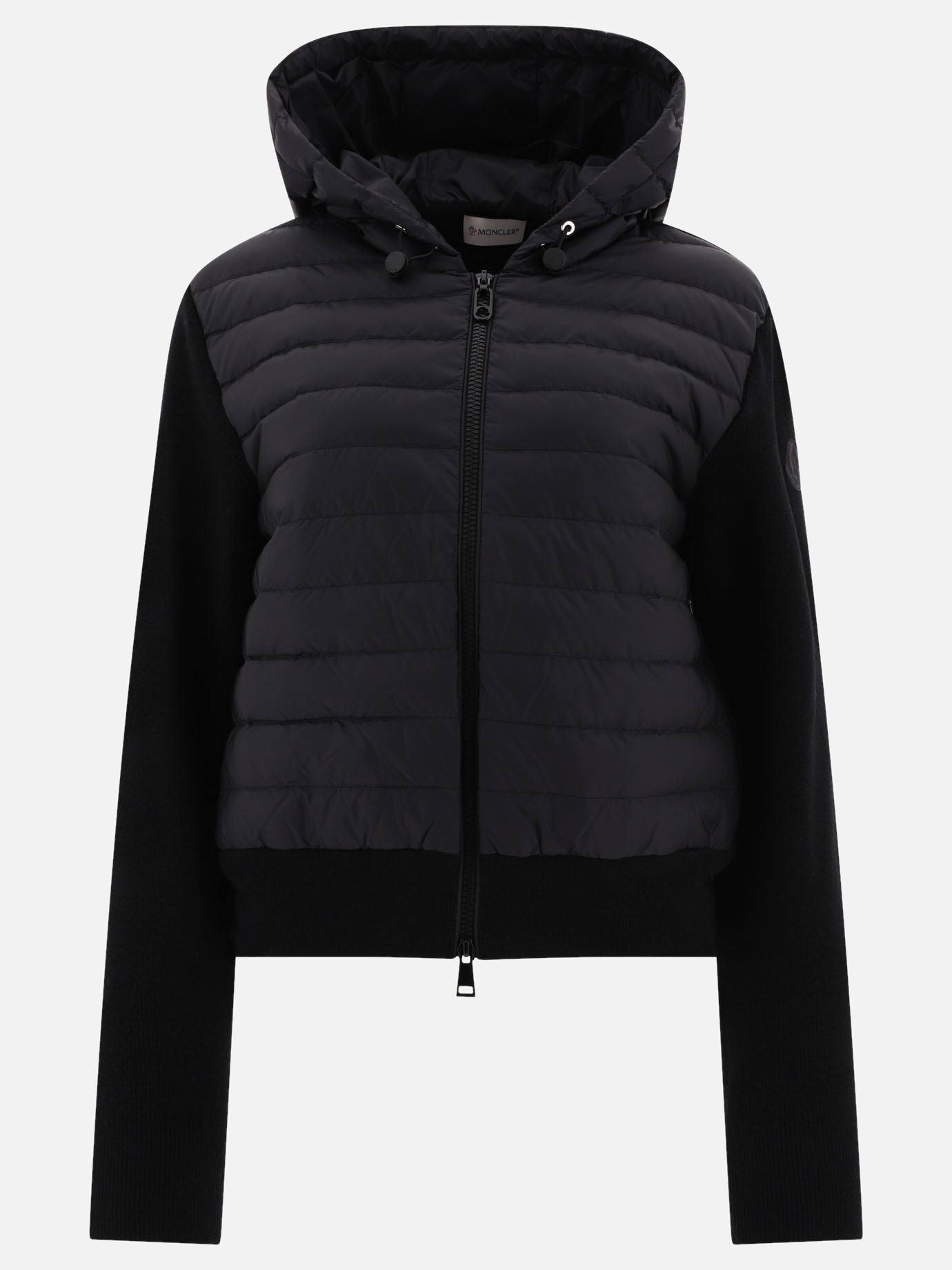 Down jackets 100% polyamide - Padding: down and feathers  Black - Moncler Women | PDP | VIETTI Online Store | thumbnail